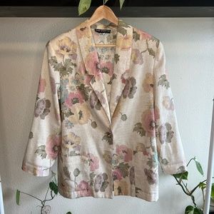 Rare 80's Vintage Sag Harbor Floral Print Blazer, Excellent condition